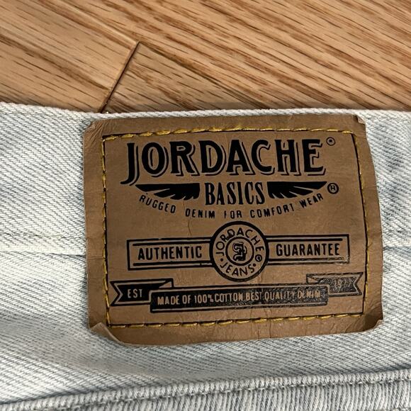 Vintage Y2K Deadstock NWT Jordache Relaxed Fit Denim Blue Jeans Men's 34x32 NEW - Picture 5 of 9